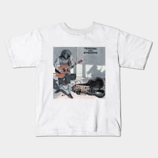 Zombie Guitar Player Fantasy Artwork Kids T-Shirt